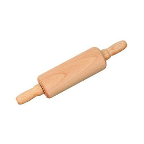 Wood rolling pin with steel axle (20.5 cm) By Gluckskafer