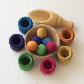 Hand made Rainbow Sorting Set by Legacy Learning Academy