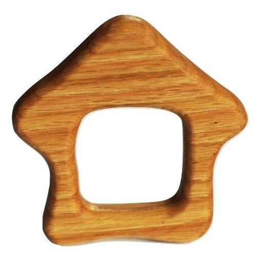Organic Wooden Hand-carved Teether House Toy