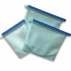 Silicone Food Storage Bags- 3 Pack