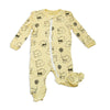 Bamboo Printed Footies with Easy Dressing Zipper Mouse Print