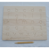 wooden, alphabet tracing board, montessori