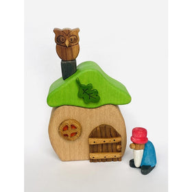 Wooden House With Gnome